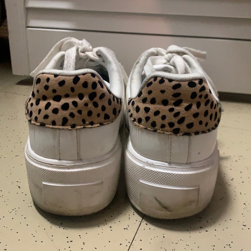 white platform sneakers